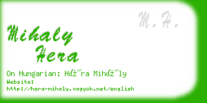 mihaly hera business card